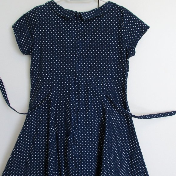 Heartbreaker Navy Blue "Beverly" 1950s-Style Dress - Picture 6 of 10